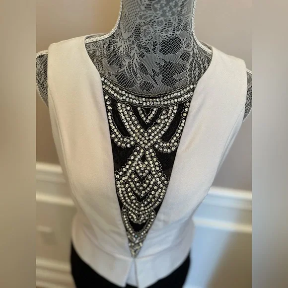 Jax Rhinestone Glam Peplum Cocktail Dress - Women’s Size 4 - Picture 5 of 12